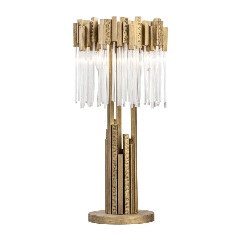 Matrix 3-Lt Table Lamp - Havana Gold