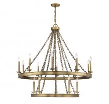 Savoy House 1-4406-15-322 - Seville 15-Light Chandelier in Warm Brass