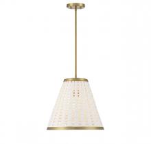 Savoy House 7-3398-1-322 - Aster 1-Light Pendant in Warm Brass