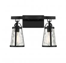 Savoy House 8-560-2-BK - Albany 2-Light Bathroom Vanity Light in Black