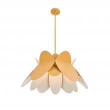 Kalco 517056WY - Flor 26 in Harvest Yellow Pendant