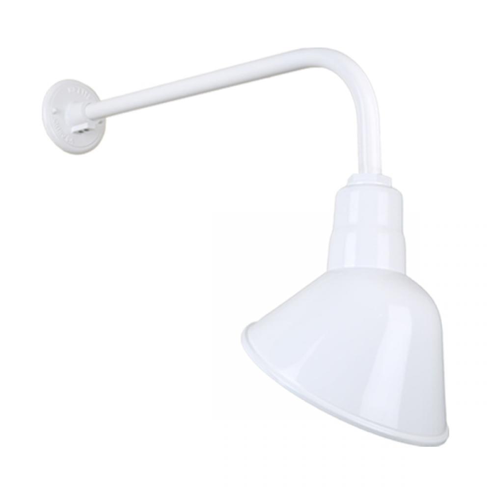 10" Gooseneck Light Angle Shade, QSNB-13 Arm