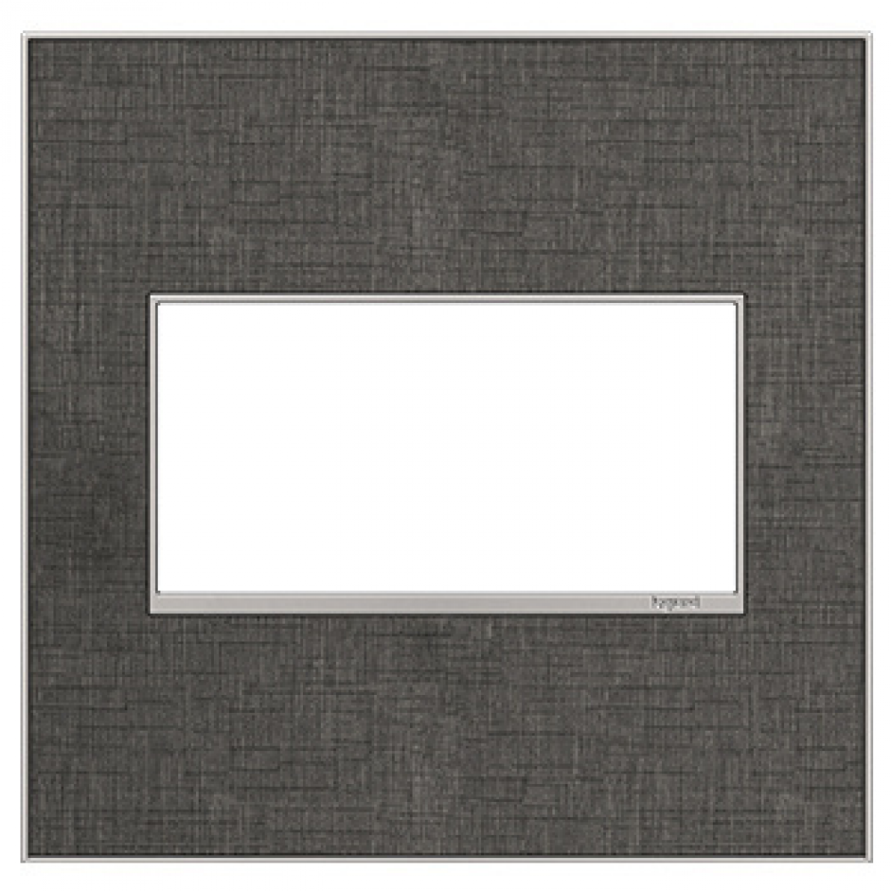 adorne? Slate Linen Two-Gang Screwless Wall Plate