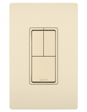 Legrand RCD113LACC6 - radiant? Two Single-Pole Switches and Single Pole/3-Way Switch, Light Almond