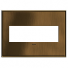 Legrand AWC3GCOF4 - adorne® Coffee Three-Gang Screwless Wall Plate