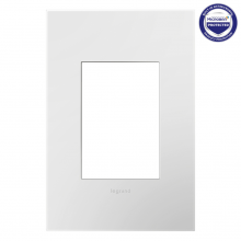 Legrand AWP1G3WH4 - adorne® Gloss White One-Gang-Plus Screwless Wall Plate with Microban®