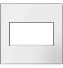 Legrand AWM2GMWW4 - adorne? Mirror White-on-White Two-Gang Wall Plate