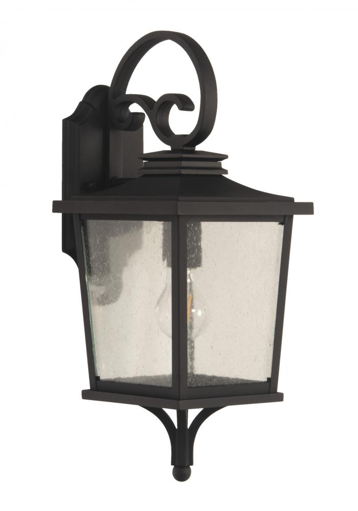 Tillman 1 Light Small Outdoor Wall Lantern in Textured Black