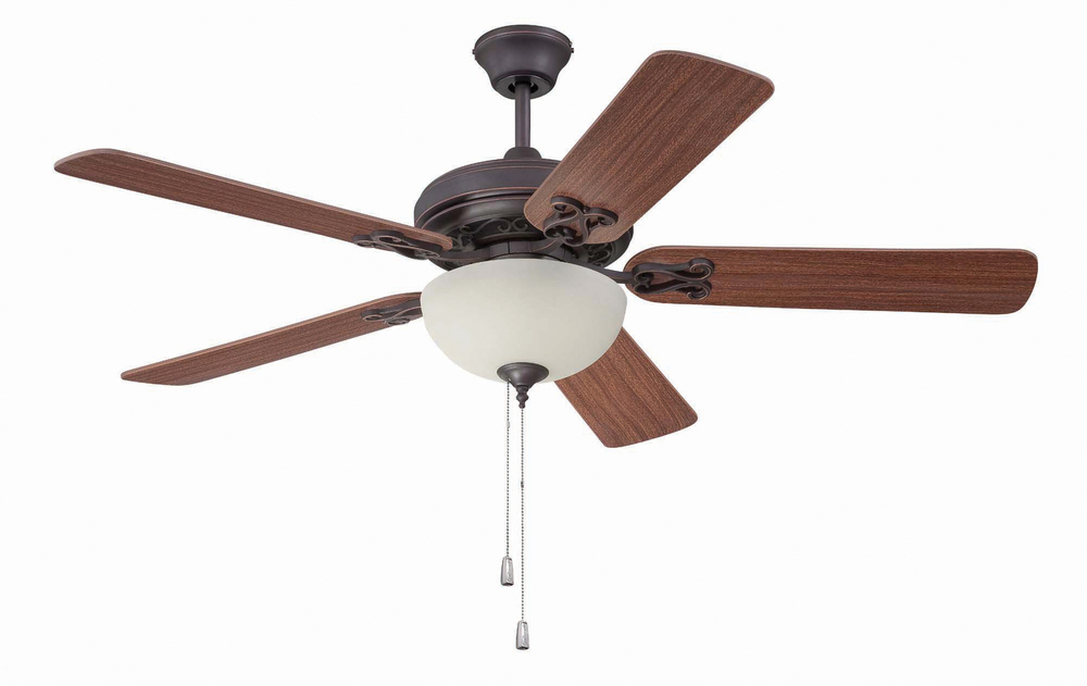 Majestic with Light Kit 54" Ceiling Fan with Blades and Light in Oiled Bronze Gilded