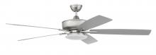 Craftmade S112BN5-60BNGW - 60" Super Pro 112 in Brushed Nickel w/ Brushed Nickel/Greywood Blades