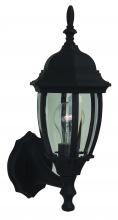 Craftmade Z260-TB - Bent Glass 1 Light Small Outdoor Wall Lantern in Textured Black