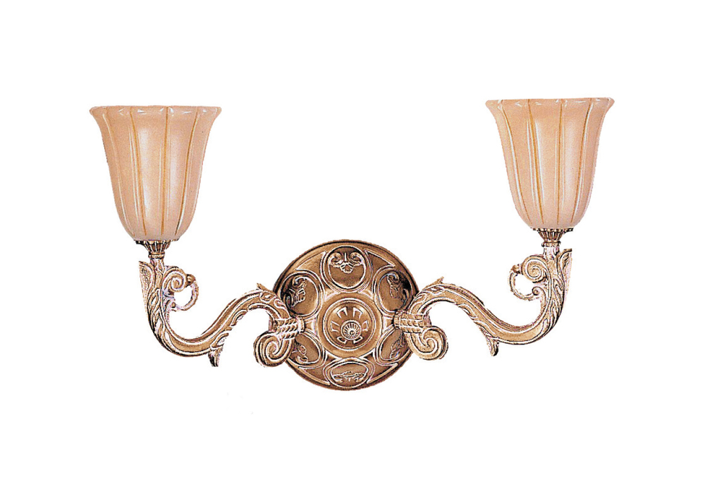 Natural Alabaster 2 Light French White Sconce