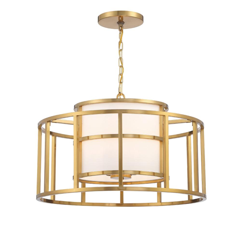 Brian Patrick Flynn for Crystorama Hulton 5 Light Luxe Gold Chandelier