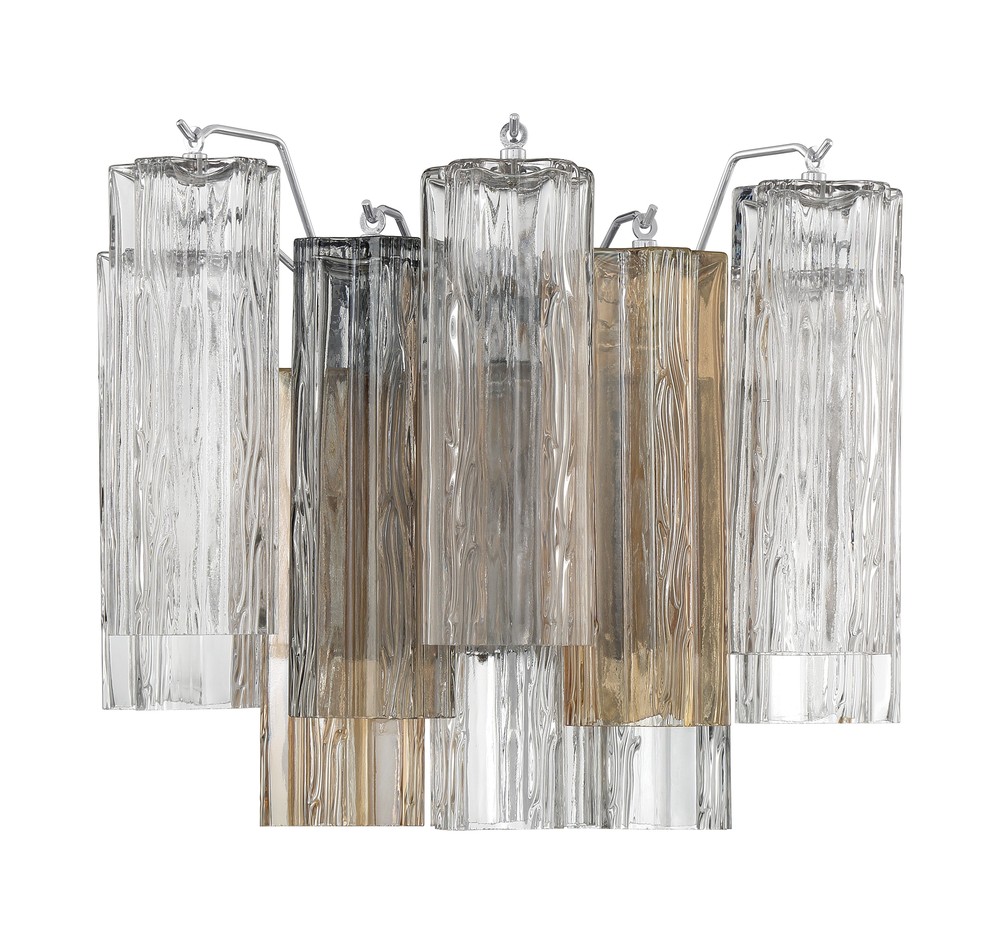 Addis 2 Light Polished Chrome Sconce