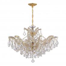 Crystorama 4439-GD-CL-MWP - Maria Theresa 6 Light Hand Cut Crystal Gold Chandelier