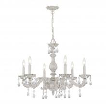 Crystorama 5036-AW-CL-MWP - Paris Market 6 Light Clear Crystal Antique White Chandelier
