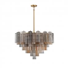 Crystorama ADD-316-AG-AU - Addis 16 Light Aged Brass Chandelier