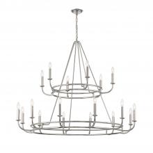 Crystorama BAI-A2109-PN - Bailey 18 Light Polished Nickel Chandelier