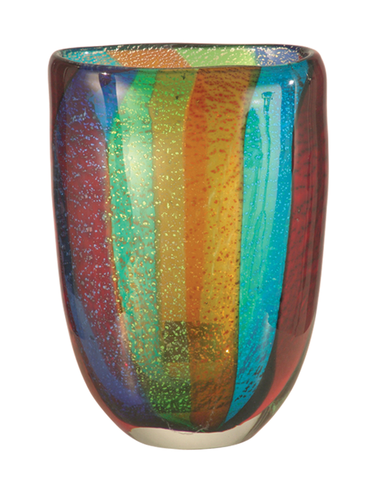 Menlo Hand Blown Art Glass Vase