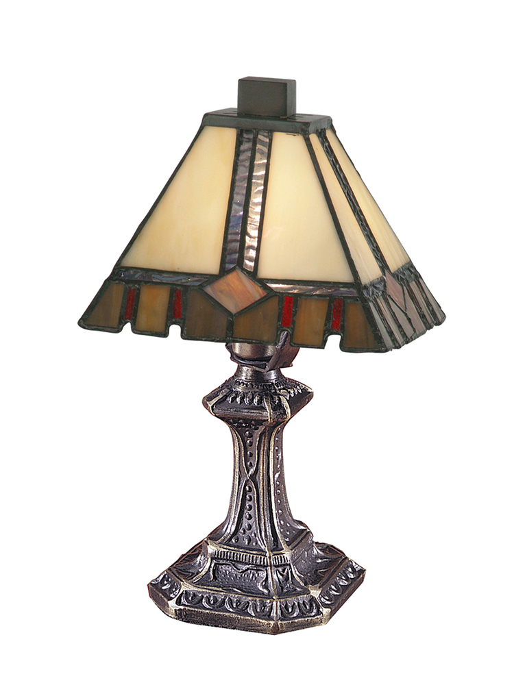 Castle Cut Tiffany Accent Table Lamp