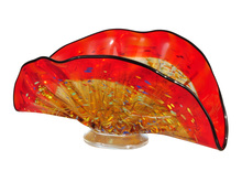 Dale Tiffany AV13100 - Indiana Shell Hand Blown Art Glass Vase