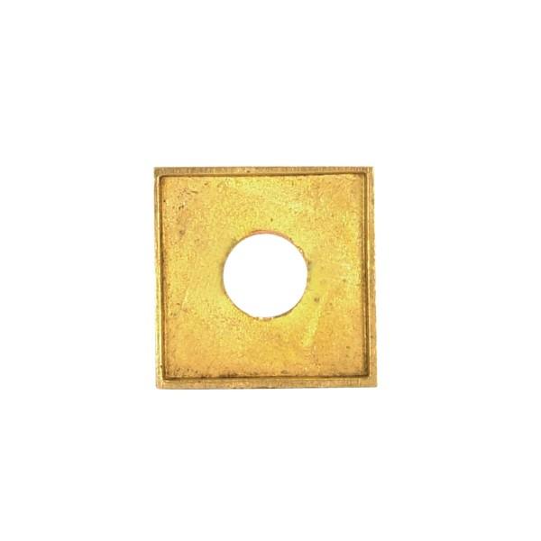 Solid Brass Square Check Ring; 1/8 IP Slip; 3/4"; Polished Finish