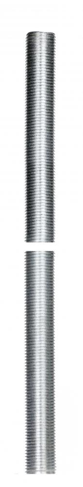 1/8 IP Steel Nipple; Zinc Plated; 30" Length; 3/8" Wide