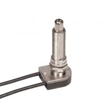 Satco Products Inc. 80/1410 - On-Off Metal Push Switch; 1-1/2" Metal Bushing; Single Circuit; 6A-125V, 3A-250V Rating; 6"