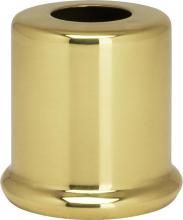 Satco Products Inc. 90/2223 - Solid Brass Spacer; 7/16" Hole; 1" Height; 7/8" Diameter; 1" Base Diameter; Polished