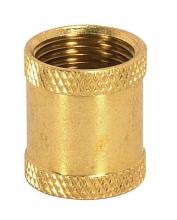 Satco Products Inc. 90/614 - Brass Coupling; 7/8" Long; 3/8 IP; Burnished And Lacquered