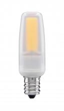 Satco Products Inc. S11212 - 4 Watt; LED; 3000K; Frosted; Candelabra base; 120-130 Volt