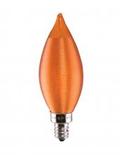 Satco Products Inc. S11301 - 2 Watt CA11 LED; Satin Spun Amber; Candelabra base; 2100K; 120 Volt