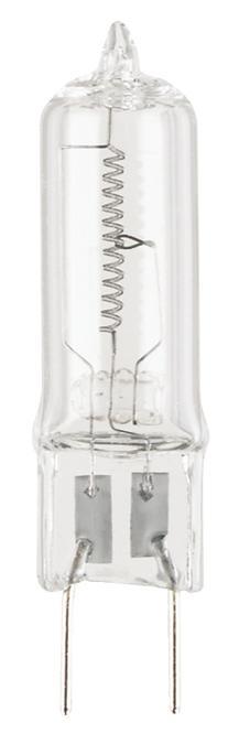 75W T4 JCD Halogen Clear GY8.6 Base, 120 Volt, Card