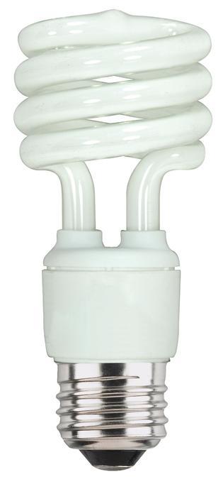 13W Mini-Twist CFL Cool White E26 (Medium) Base, 120 Volt, Box, 4-Pack