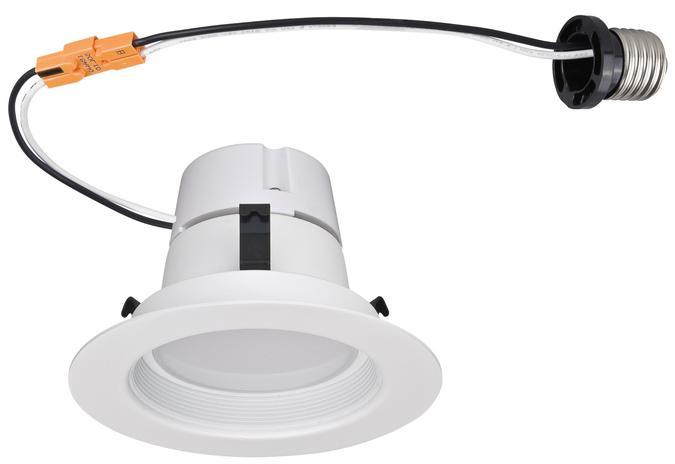 10W Recessed Downlight 4" LED Dimmable 3000K E26 (Medium) Base, 120 Volt, Box