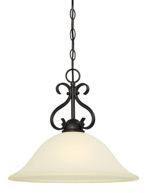 Pendant Oil Rubbed Bronze Finish Frosted Glass