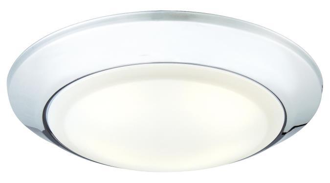7 in. 15W LED Surface Mount Chrome Finish Frosted Lens, 3000K
