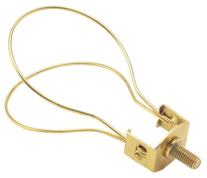 Clip-On Lamp Adapter Brass Finish