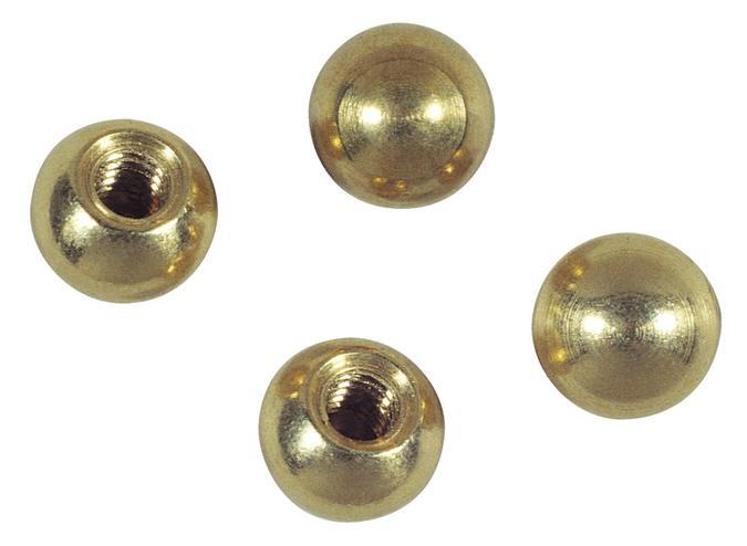 4 Cap Nuts Solid Brass