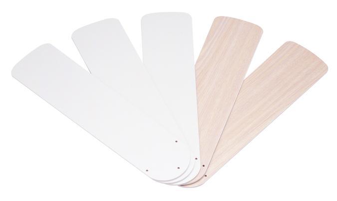 42" White/Bleached Oak Reversible Fan Blades