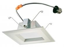 Westinghouse 3105500 - 15W Square Recessed LED Downlight 6" Dimmable 3000K E26 (Medium) Base, 120 Volt, Box