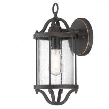 Westinghouse 6113500 - Wall Fixture Oil Rubbed Bronze Finish with Highlights Clear Seeded Glass