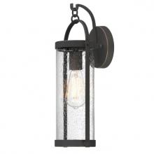 Westinghouse 6114500 - Wall Fixture Oil Rubbed Bronze Finish with Highlights Clear Seeded Glass