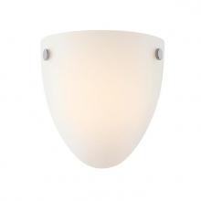 Westinghouse 6135100 - 9W 1 Light LED Wall Fixture with Color Temperature Selection Brushed Nickel Finish Frosted Glass