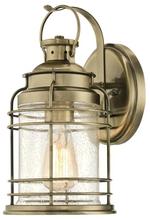 Westinghouse 6335200 - Wall Fixture Antique Brass Finish Clear Seeded Glass