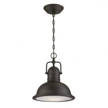 Westinghouse 6578600 - Dimmable LED Pendant Oil Rubbed Bronze Finish Frosted Prismatic Lens