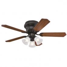 Westinghouse 7231300 - 42 in. Oil Rubbed Bronze Finish Reversible Blades (Dark Cherry/Walnut) Frosted Glass