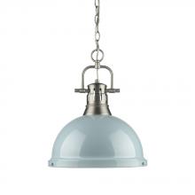 Golden 3602-L PW-SF - 1 Light Pendant with Chain