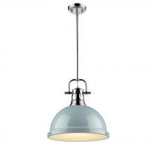 Golden 3604-L CH-SF - 1 Light Pendant with Rod