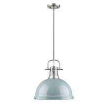 Golden 3604-L PW-SF - 1 Light Pendant with Rod